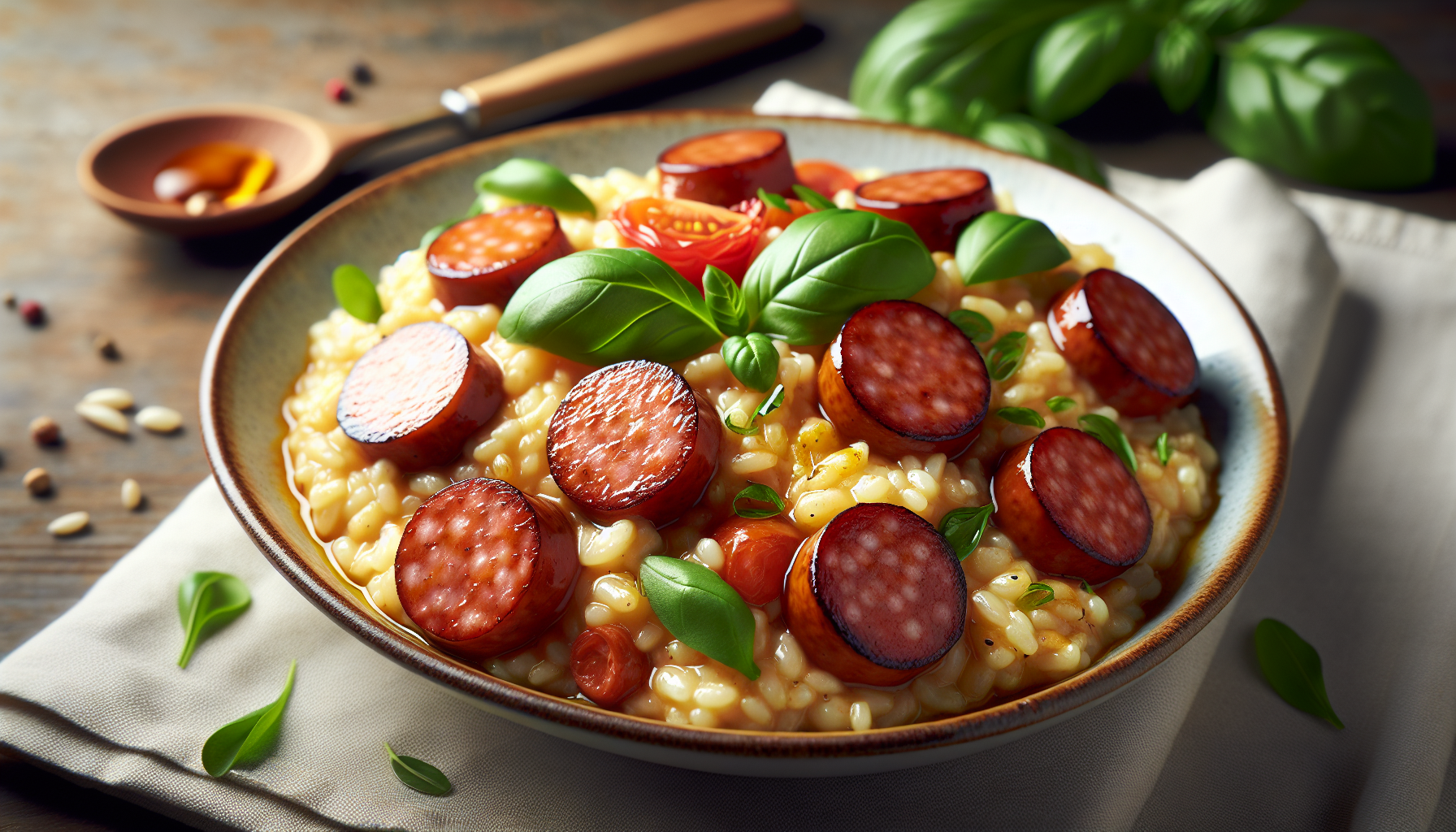 risotto con salciccia